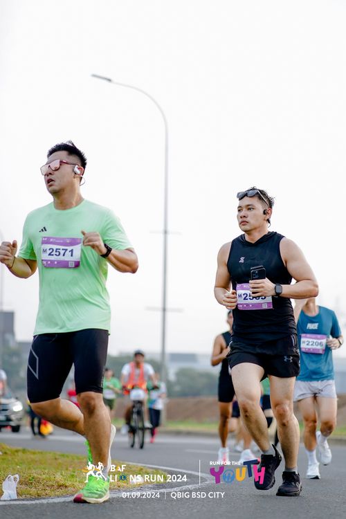 Race photo from BAF LIONS RUN 2024