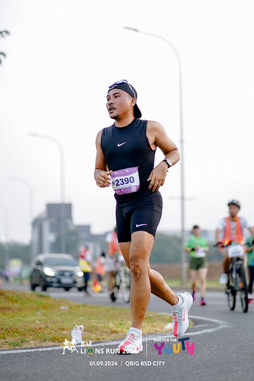 Race photo from BAF LIONS RUN 2024