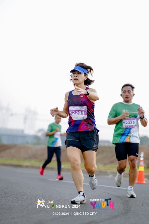 Race photo from BAF LIONS RUN 2024