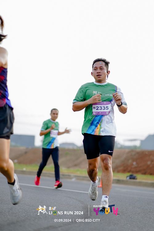 Race photo from BAF LIONS RUN 2024