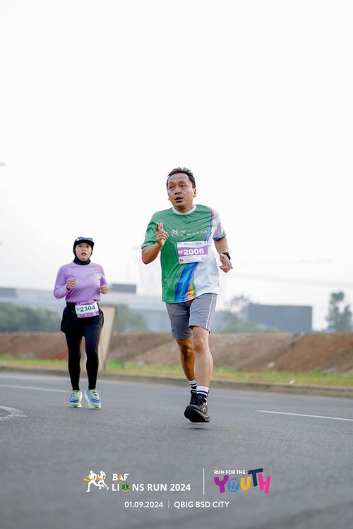 Race photo from BAF LIONS RUN 2024