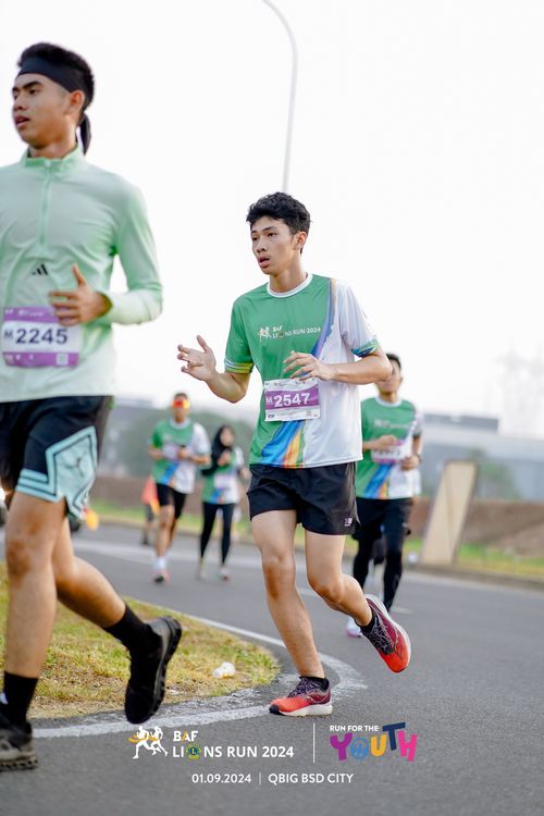 Race photo from BAF LIONS RUN 2024