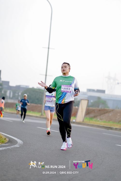 Race photo from BAF LIONS RUN 2024