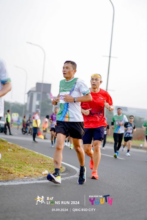Race photo from BAF LIONS RUN 2024