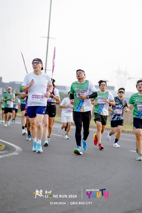 Race photo from BAF LIONS RUN 2024