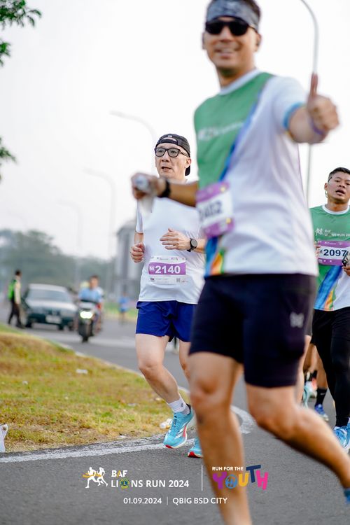 Race photo from BAF LIONS RUN 2024