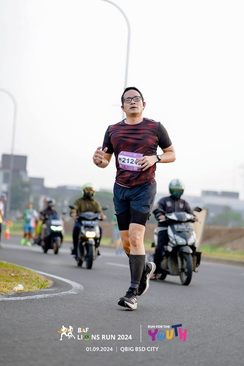 Race photo from BAF LIONS RUN 2024