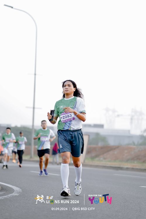 Race photo from BAF LIONS RUN 2024