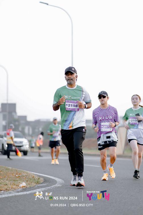 Race photo from BAF LIONS RUN 2024