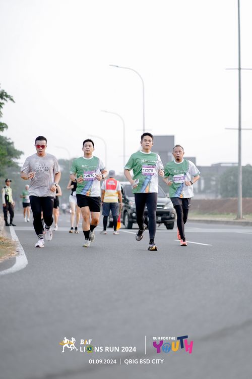 Race photo from BAF LIONS RUN 2024