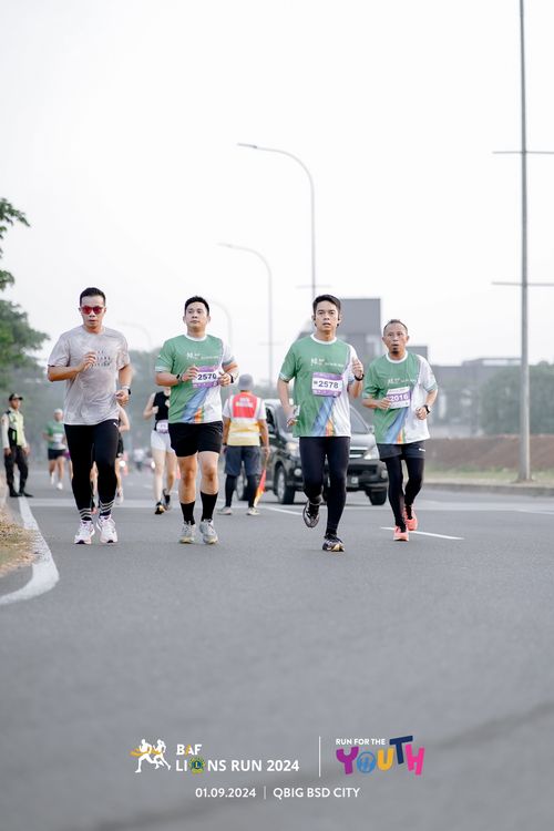 Race photo from BAF LIONS RUN 2024
