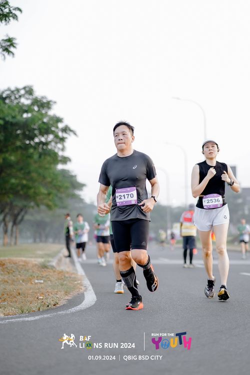 Race photo from BAF LIONS RUN 2024