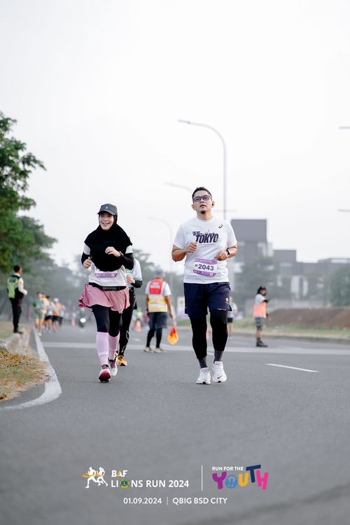 Race photo from BAF LIONS RUN 2024
