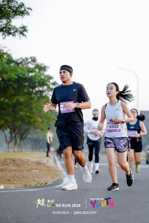 Race photo from BAF LIONS RUN 2024