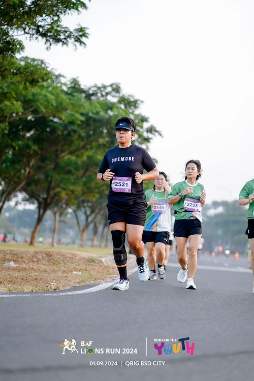 Race photo from BAF LIONS RUN 2024