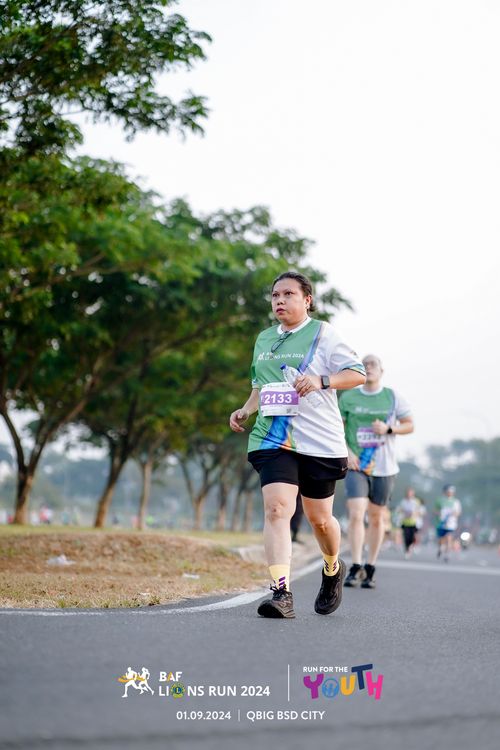 Race photo from BAF LIONS RUN 2024