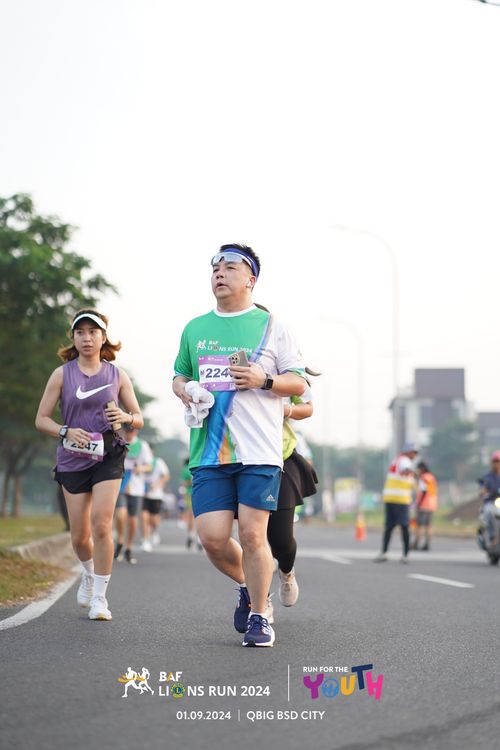 Race photo from BAF LIONS RUN 2024