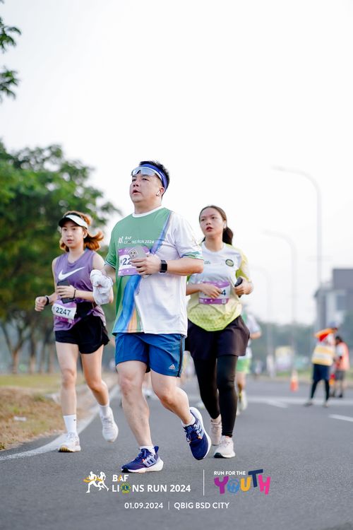 Race photo from BAF LIONS RUN 2024