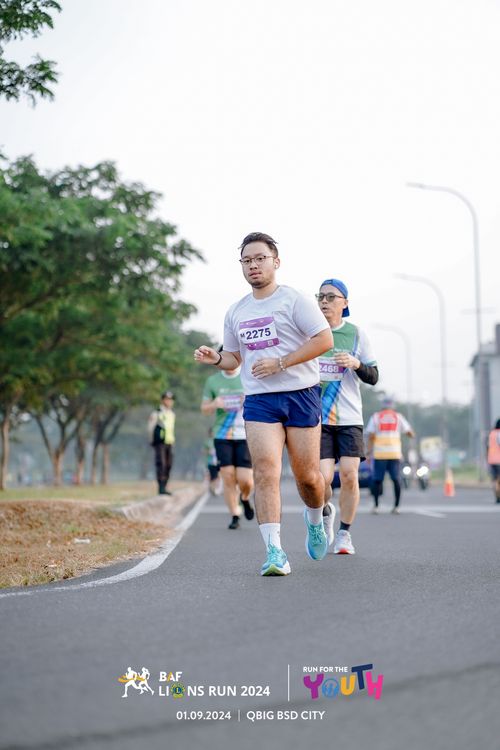 Race photo from BAF LIONS RUN 2024
