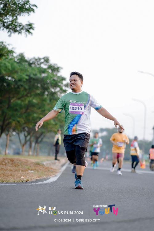 Race photo from BAF LIONS RUN 2024