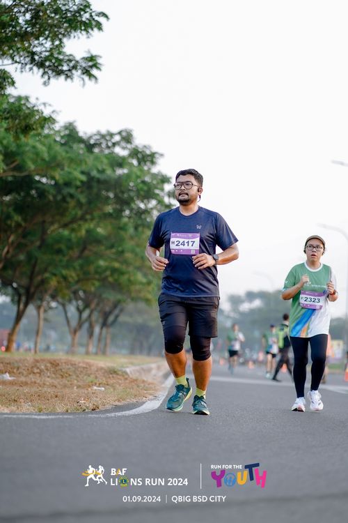 Race photo from BAF LIONS RUN 2024