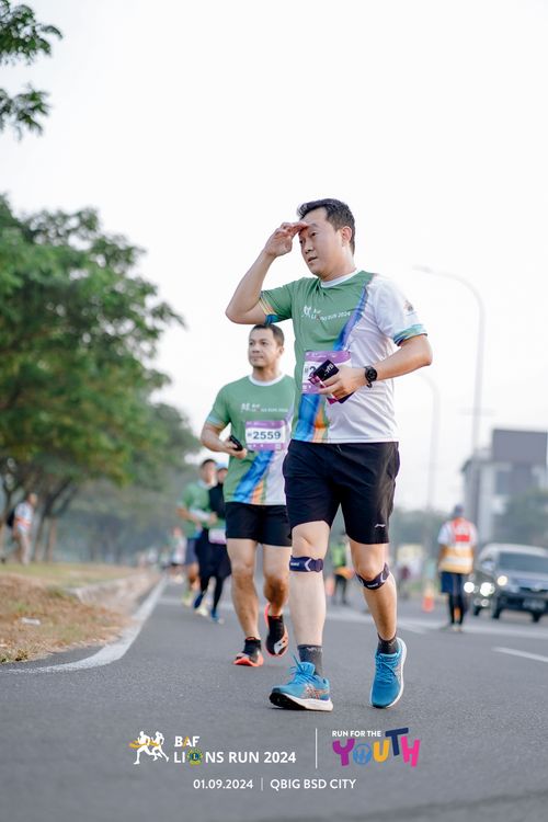 Race photo from BAF LIONS RUN 2024