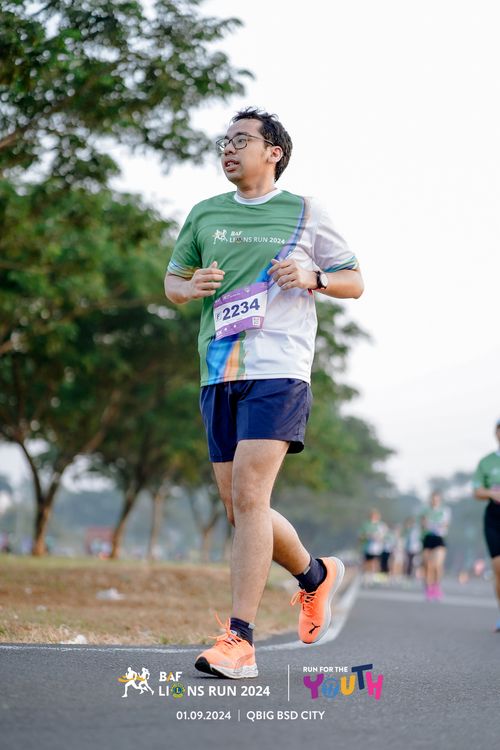 Race photo from BAF LIONS RUN 2024