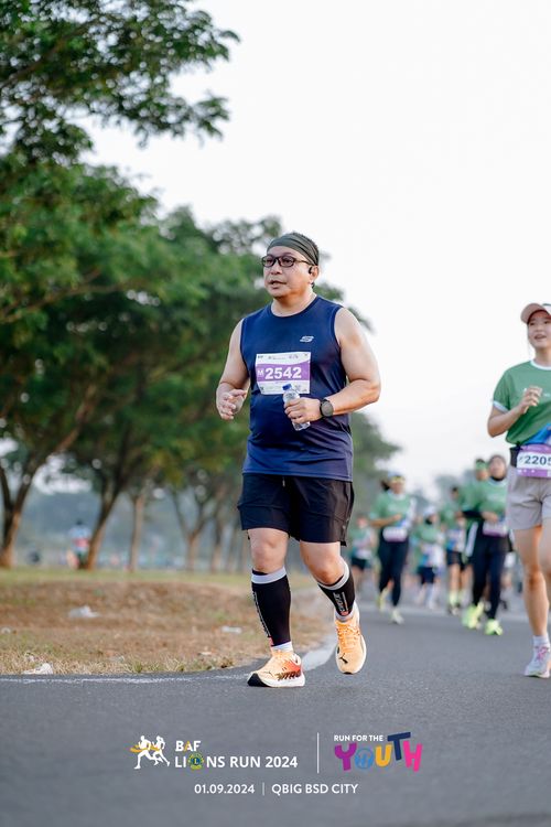 Race photo from BAF LIONS RUN 2024
