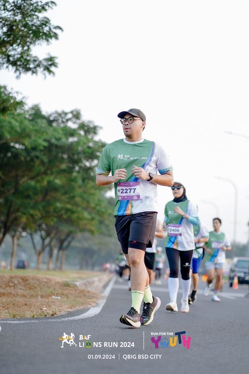 Race photo from BAF LIONS RUN 2024