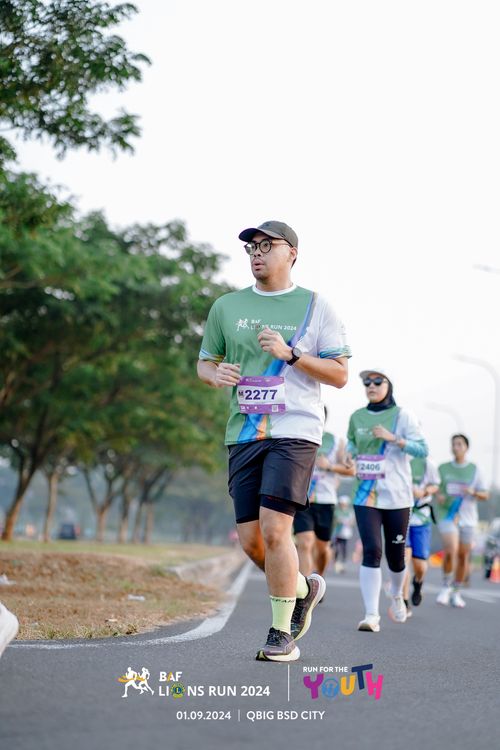 Race photo from BAF LIONS RUN 2024
