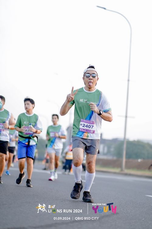 Race photo from BAF LIONS RUN 2024