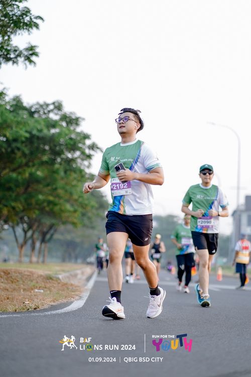 Race photo from BAF LIONS RUN 2024
