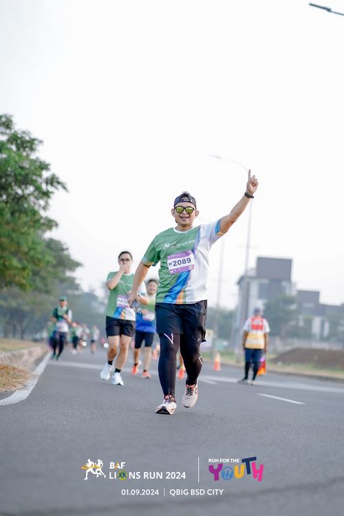 Race photo from BAF LIONS RUN 2024