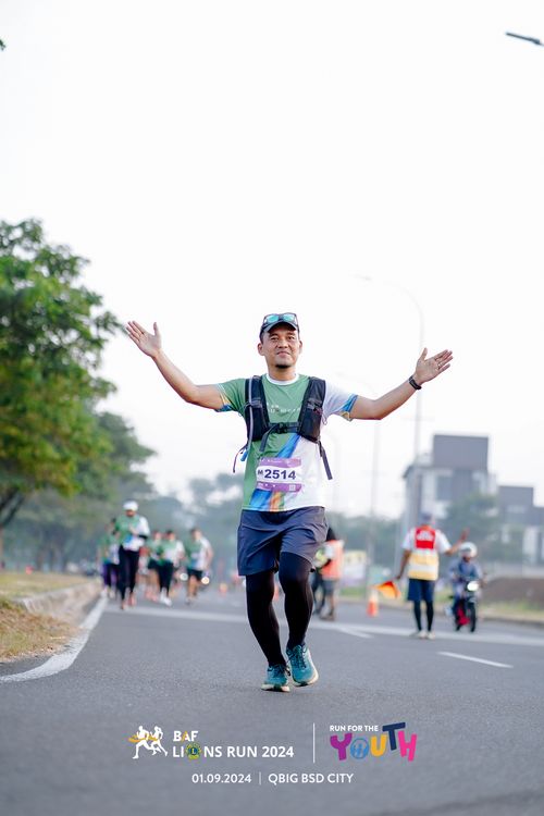 Race photo from BAF LIONS RUN 2024