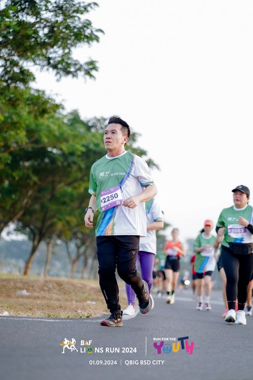 Race photo from BAF LIONS RUN 2024