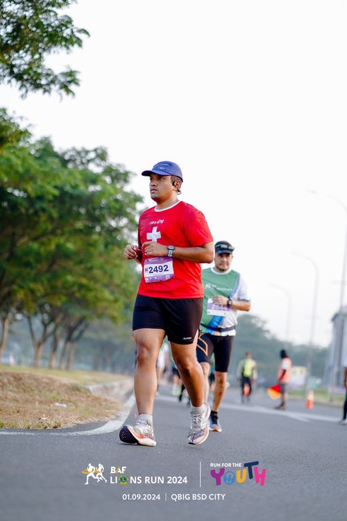 Race photo from BAF LIONS RUN 2024