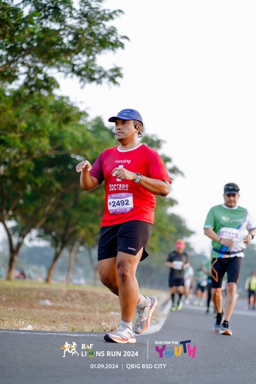 Race photo from BAF LIONS RUN 2024