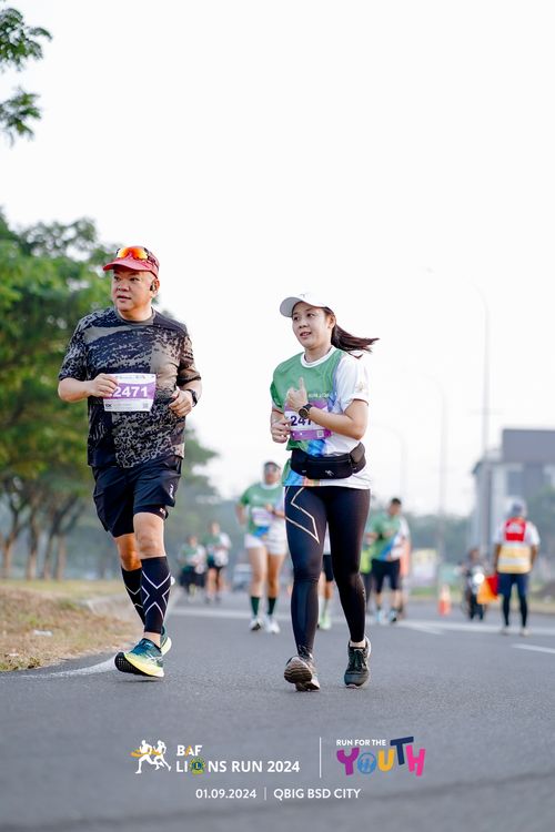 Race photo from BAF LIONS RUN 2024