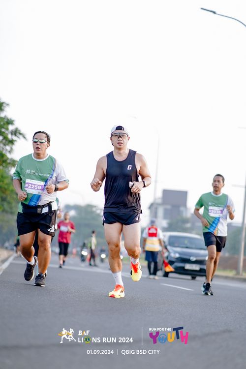Race photo from BAF LIONS RUN 2024