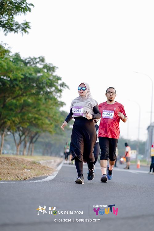 Race photo from BAF LIONS RUN 2024