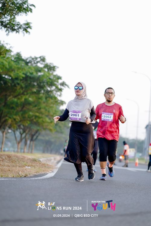 Race photo from BAF LIONS RUN 2024