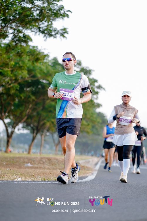 Race photo from BAF LIONS RUN 2024