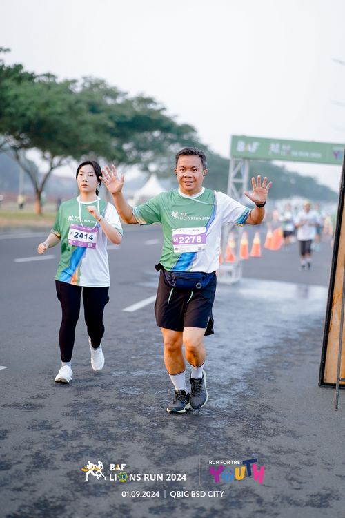 Race photo from BAF LIONS RUN 2024