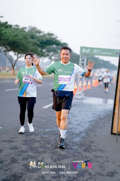Race photo from BAF LIONS RUN 2024