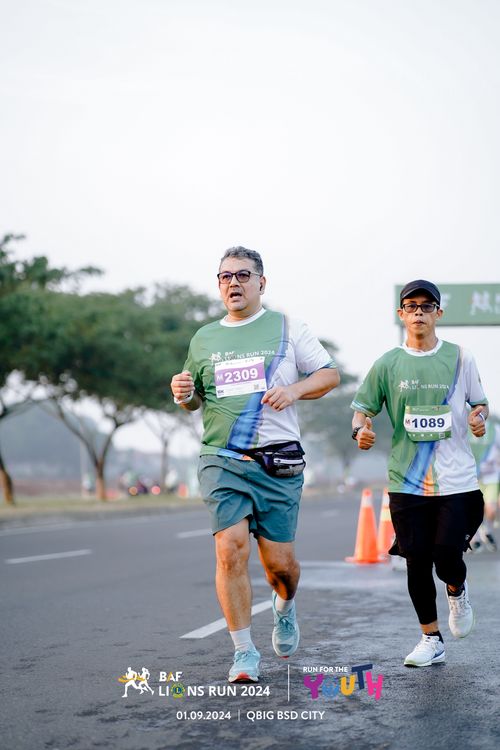 Race photo from BAF LIONS RUN 2024