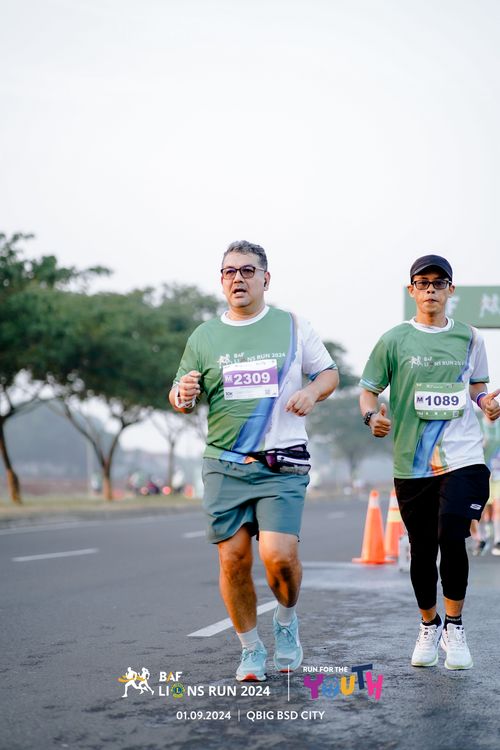 Race photo from BAF LIONS RUN 2024