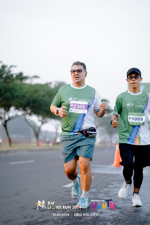 Race photo from BAF LIONS RUN 2024