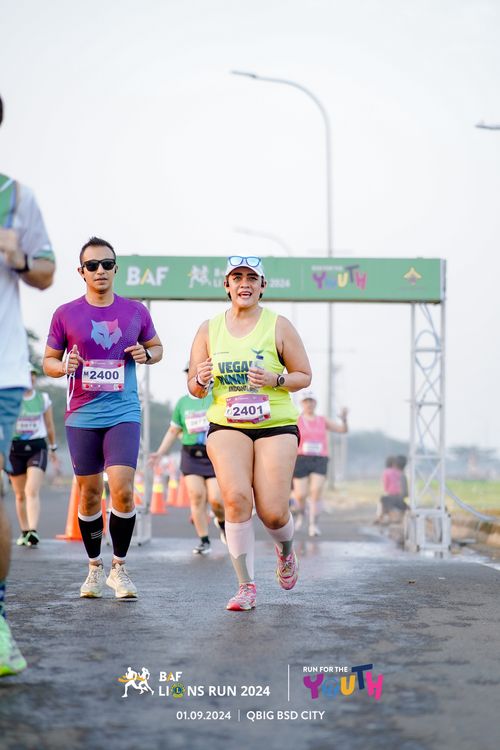 Race photo from BAF LIONS RUN 2024