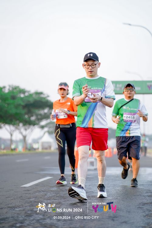 Race photo from BAF LIONS RUN 2024