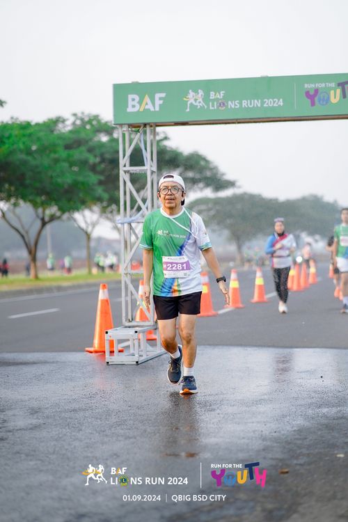 Race photo from BAF LIONS RUN 2024
